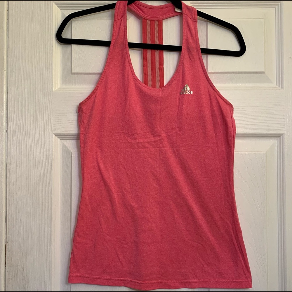Used Adidas pink Racerback Top - Picture 2 of 5